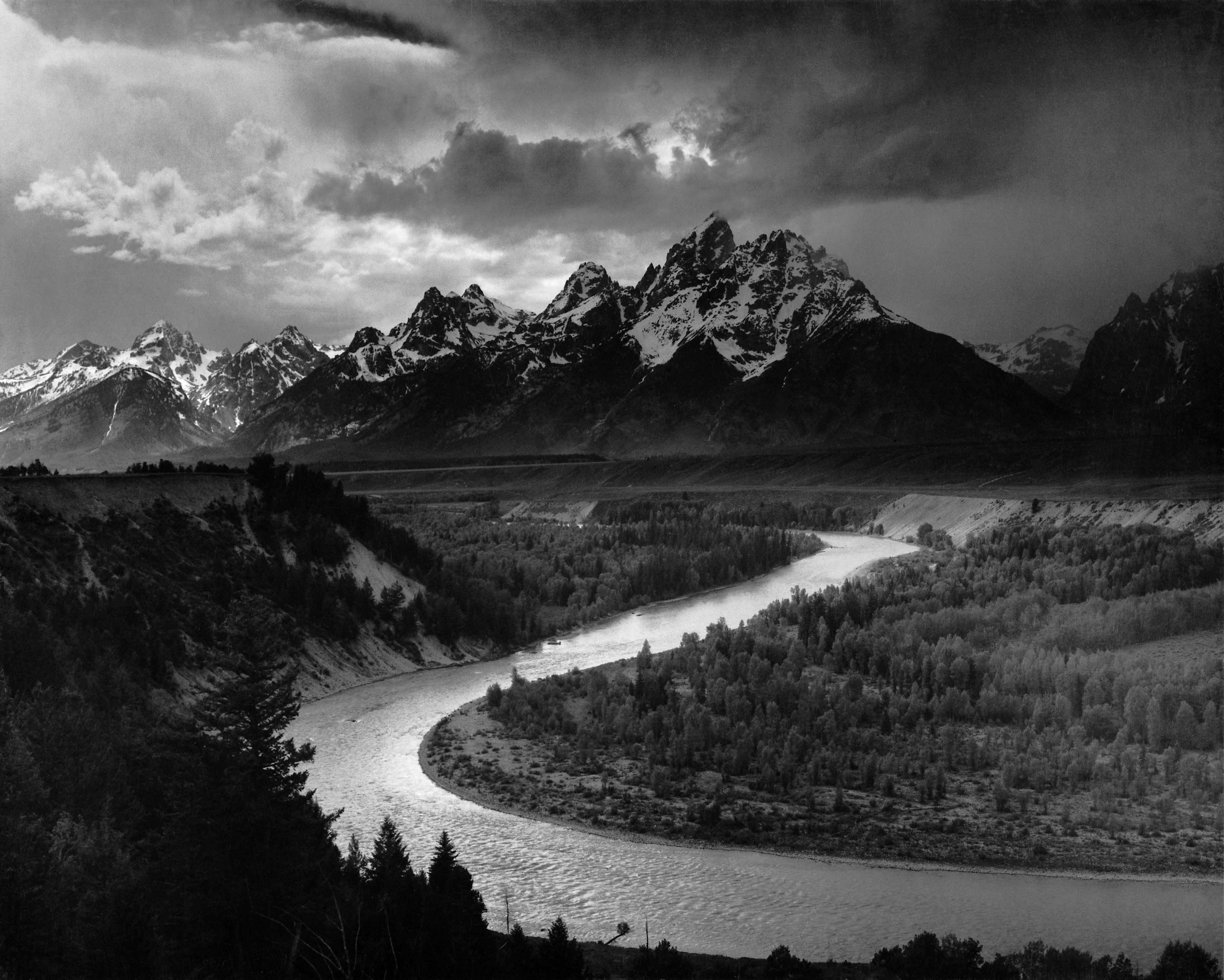 Snake River Overlook, Grand Teton National Park, Wyoming - Ansel Adams, 1942